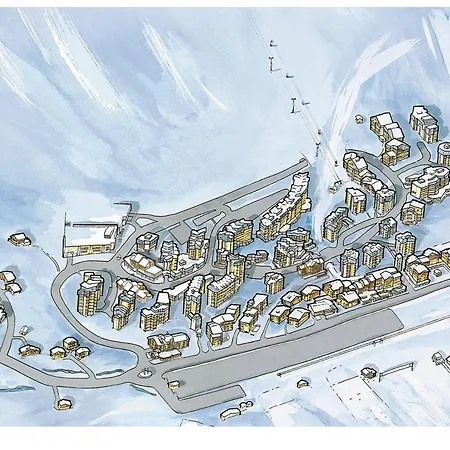 Lumineux Skis Aux Pieds Avec Balcon A